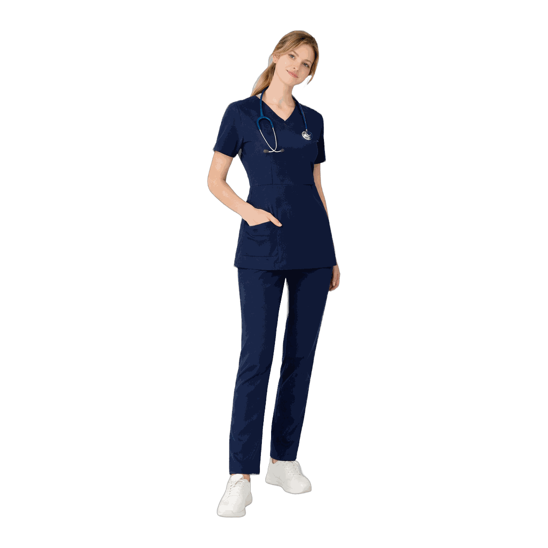 Uniformă medicală damă – bluză + pantalon 1